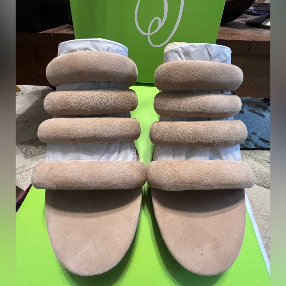 NWT Sam Edelman Women's Yuki Platform Wedge Sandal Golden Caramel - Picture 8 of 15